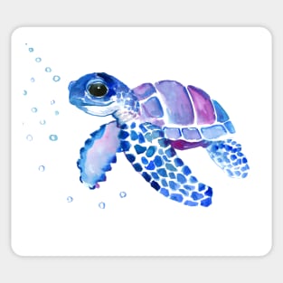 Sea Turtle Children art Sticker